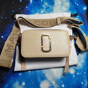 authentic Marc Jacobs snapshot Crossbody camera bag Tan